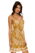Luli Fama Sweet Scape Ruffle dress